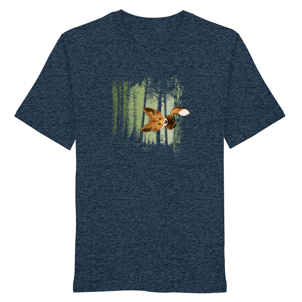 Fuchs im Zwielicht-Wald - Organic Shirt