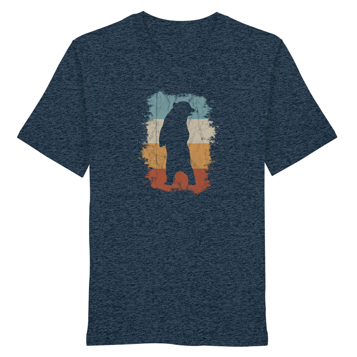 Retro Bären-Silhouette - Organic Shirt