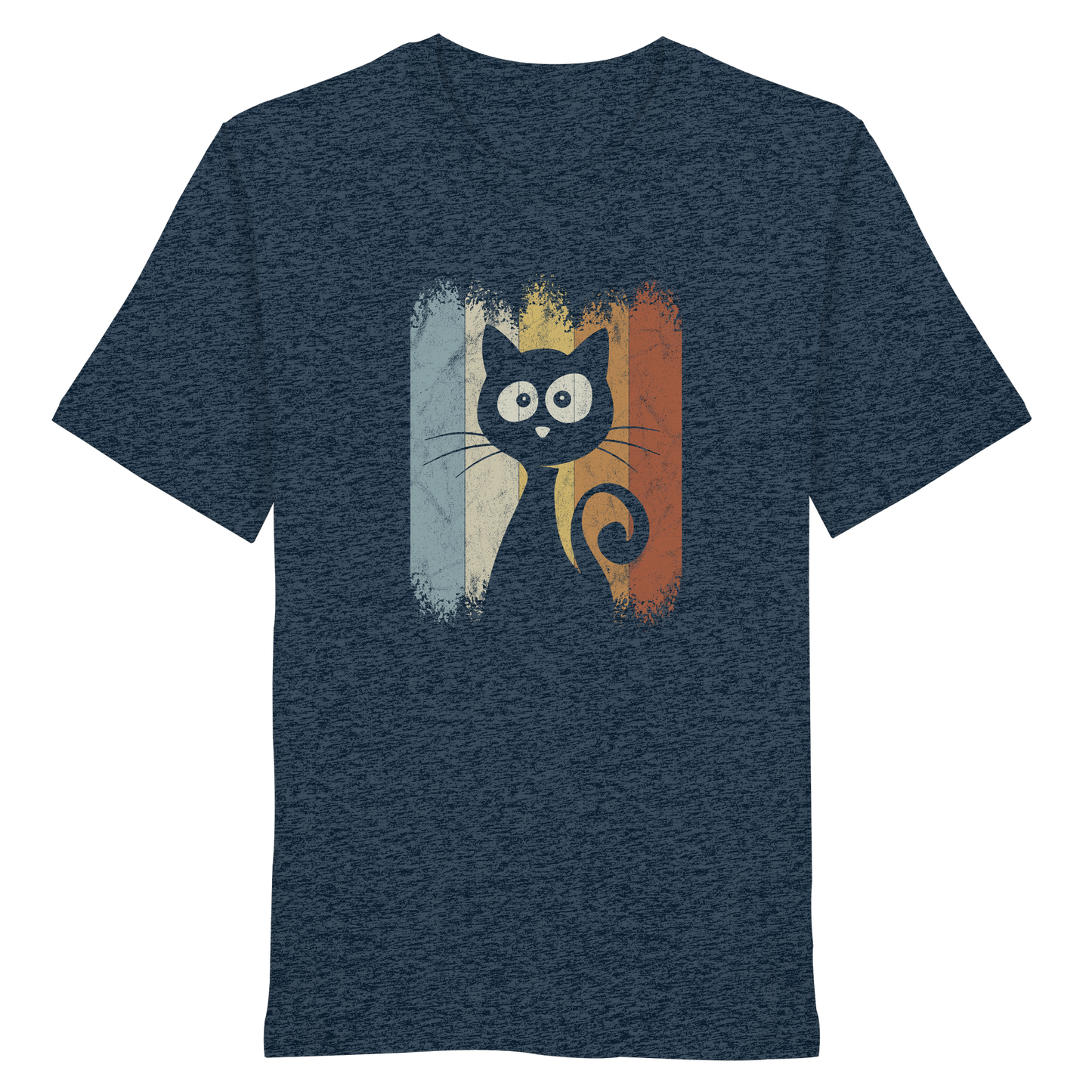 Retro Katze Silhouette - Organic Shirt