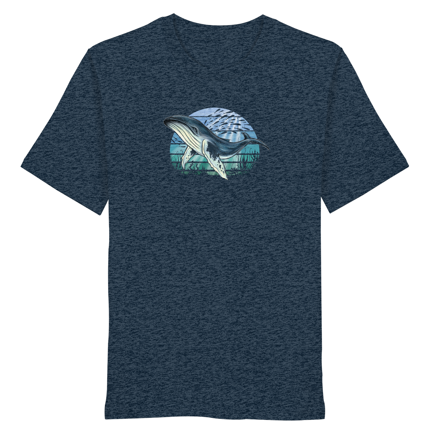 Retro Unterwasser Buckelwal - Organic Shirt