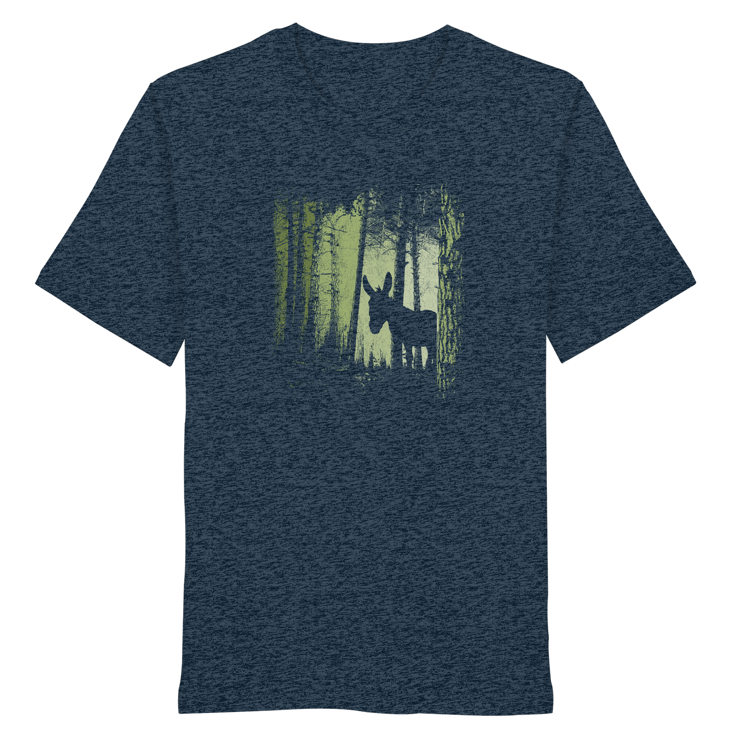Esel im Zwielicht-Wald - Organic Shirt