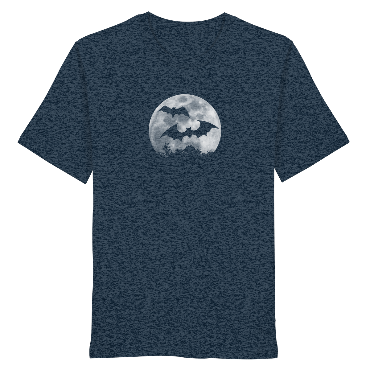 Fledermaus Silhouetten bei Vollmond - Organic Shirt