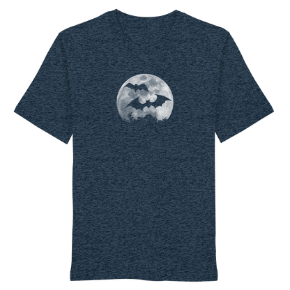 Fledermaus Silhouetten bei Vollmond - Organic Shirt