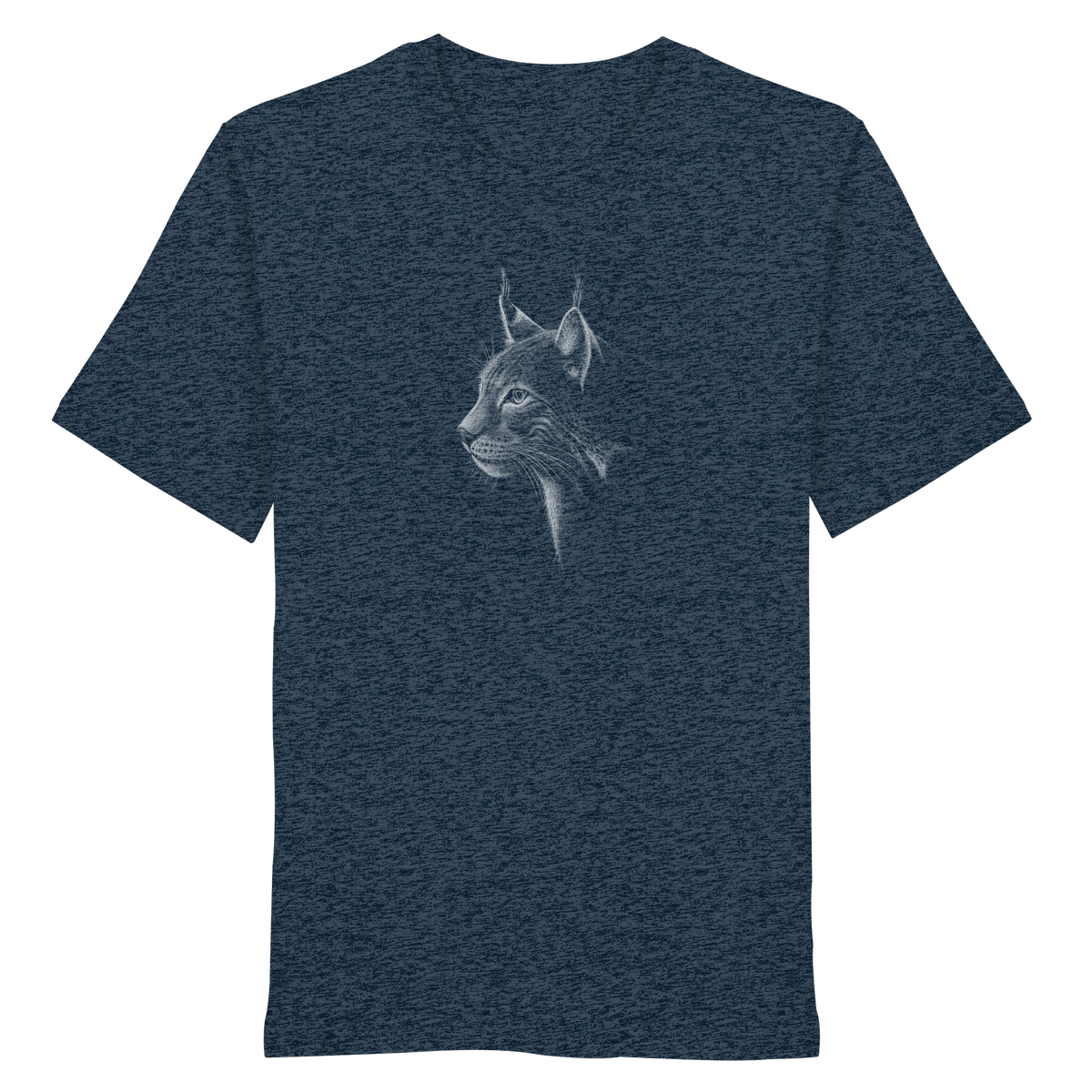 Luchs Kritzelkunst Wildkatze Illustration - Organic Shirt