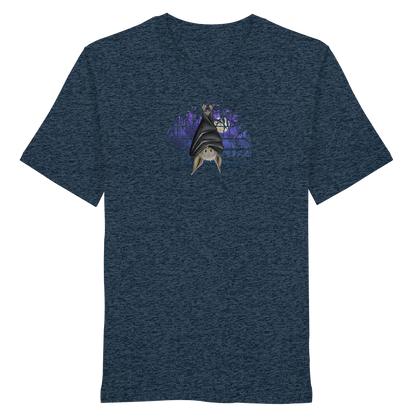 Fledermaus in blauer Nacht - Organic Shirt