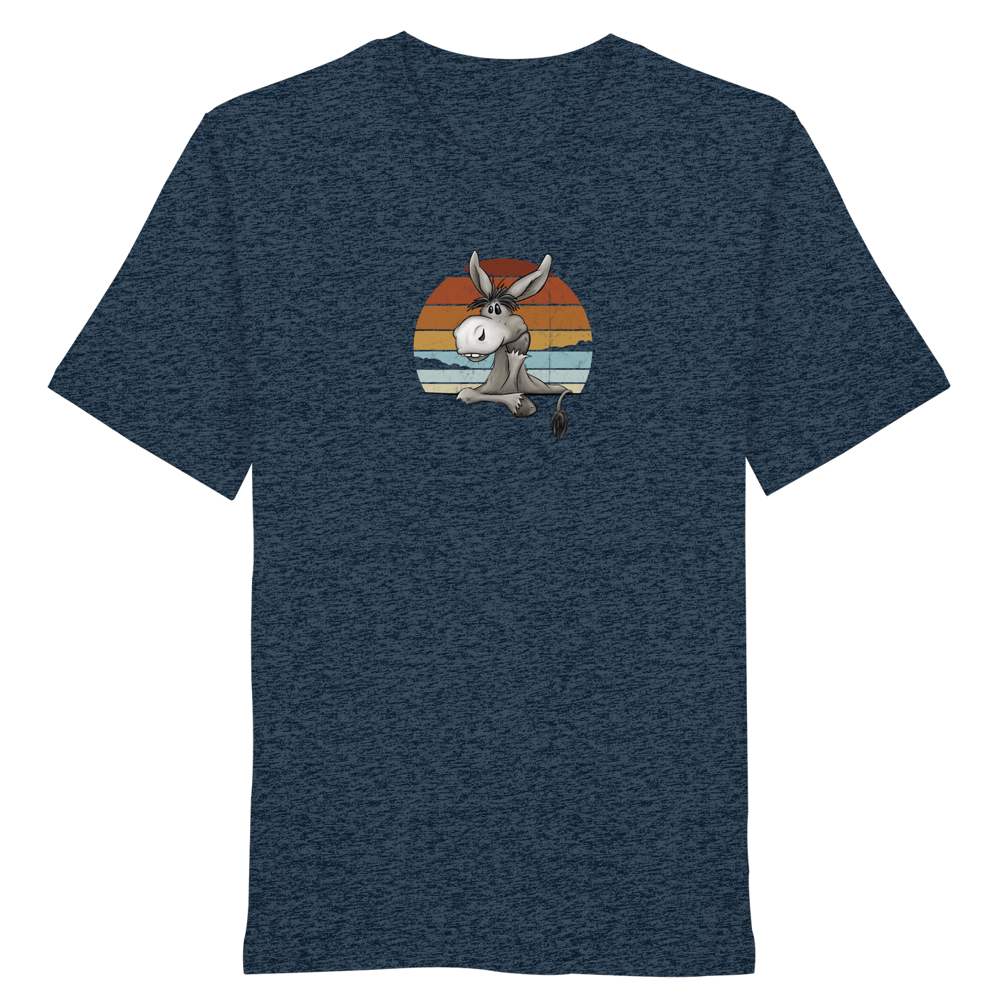 Lässiges Maultier Retro Esel - Organic Shirt
