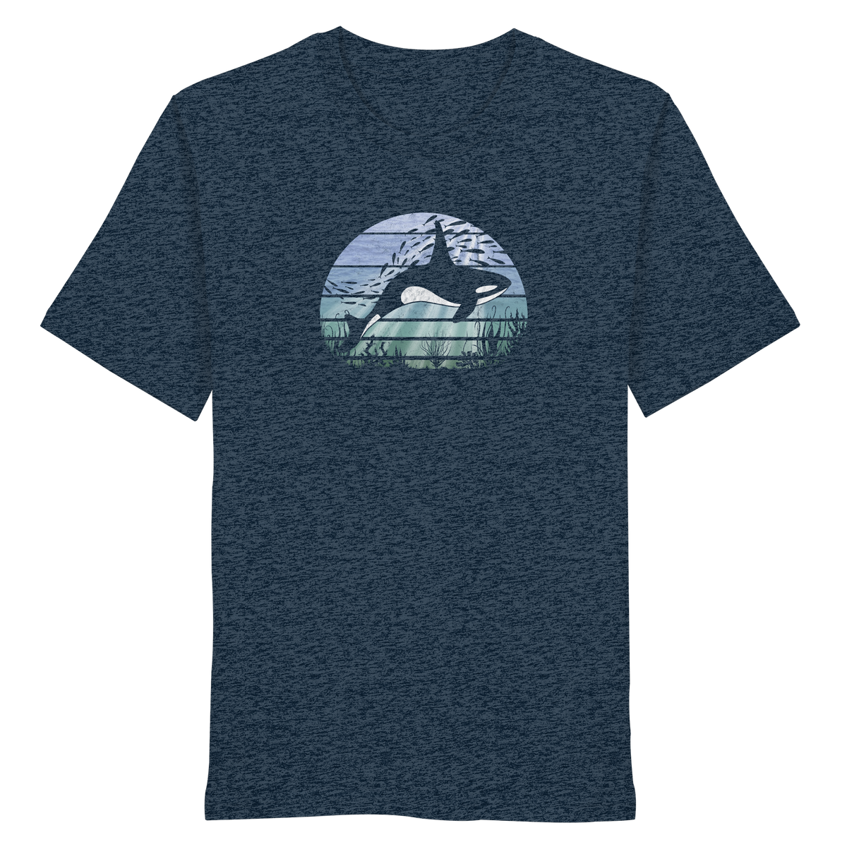 Retro Tiefsee Schwertwal Orca - Organic Shirt