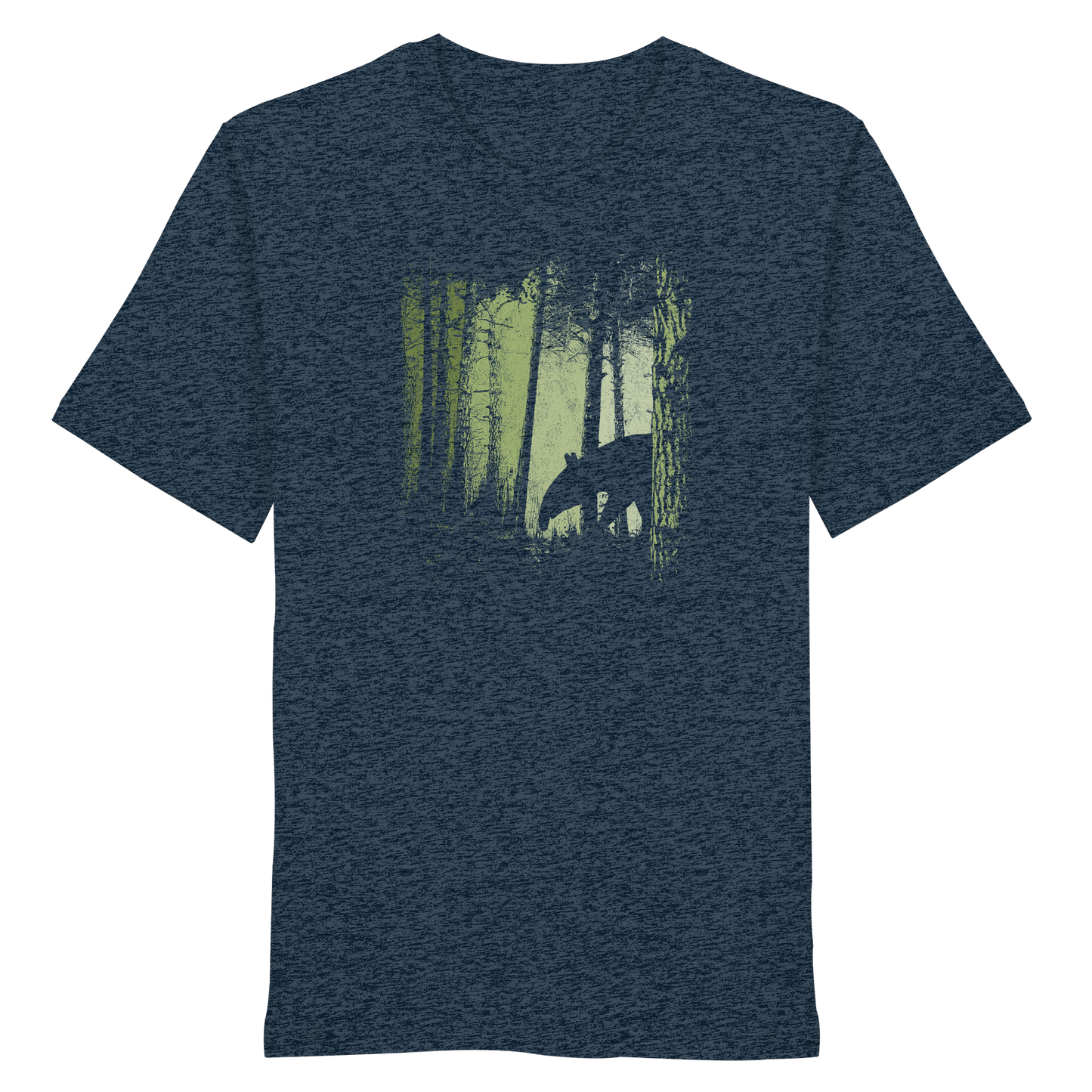 Lässiger Tapir im Zwielicht Wald - Organic Shirt