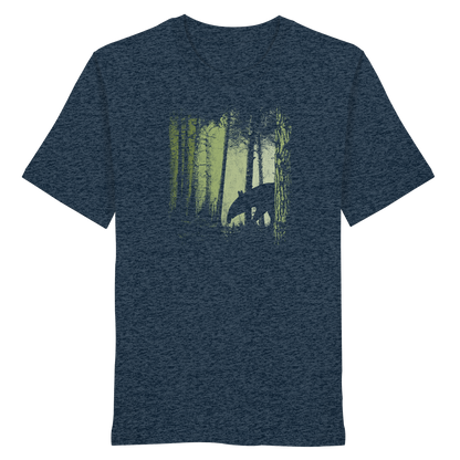Lässiger Tapir im Zwielicht Wald - Organic Shirt