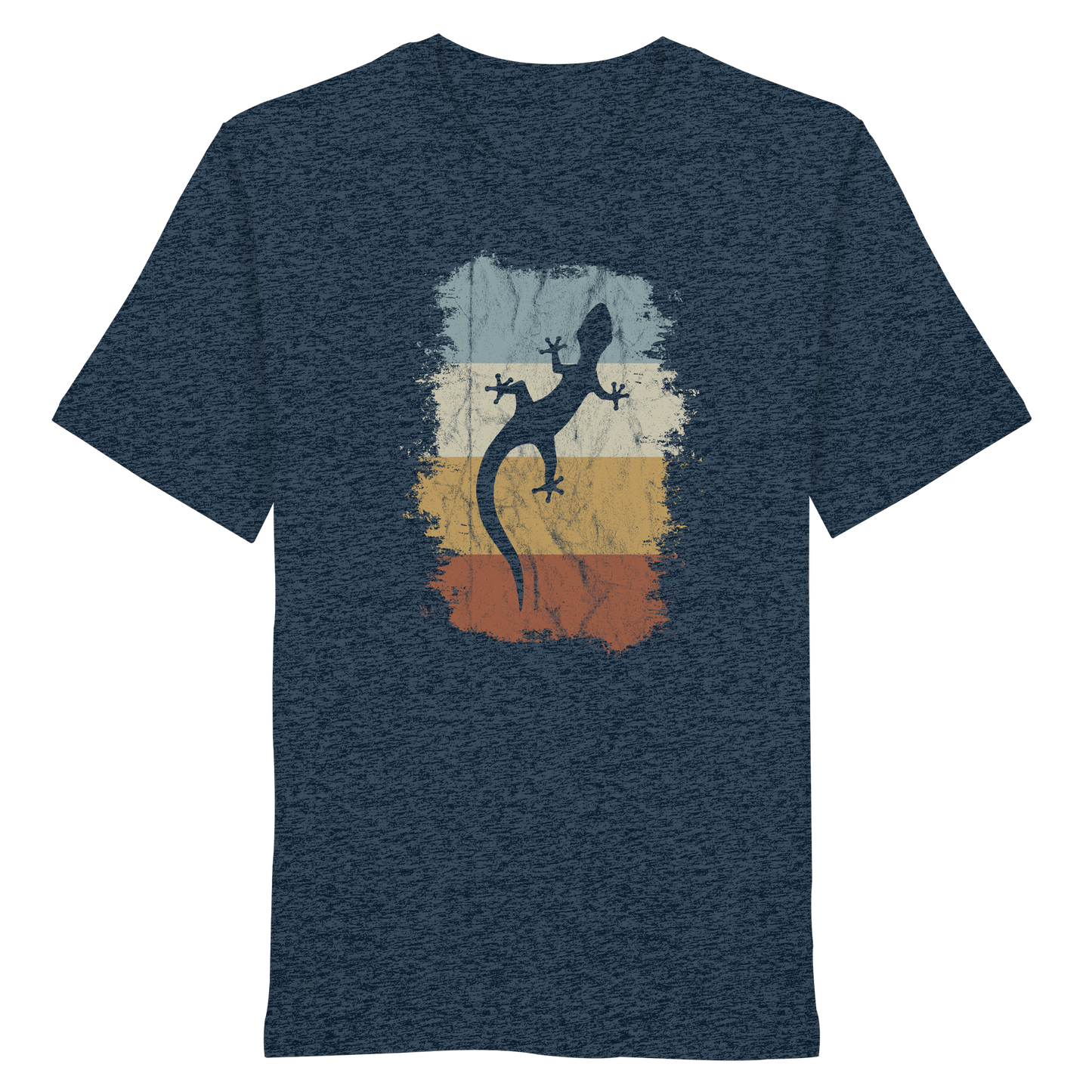 Retro Gecko Salamander Silhouette - Organic Shirt