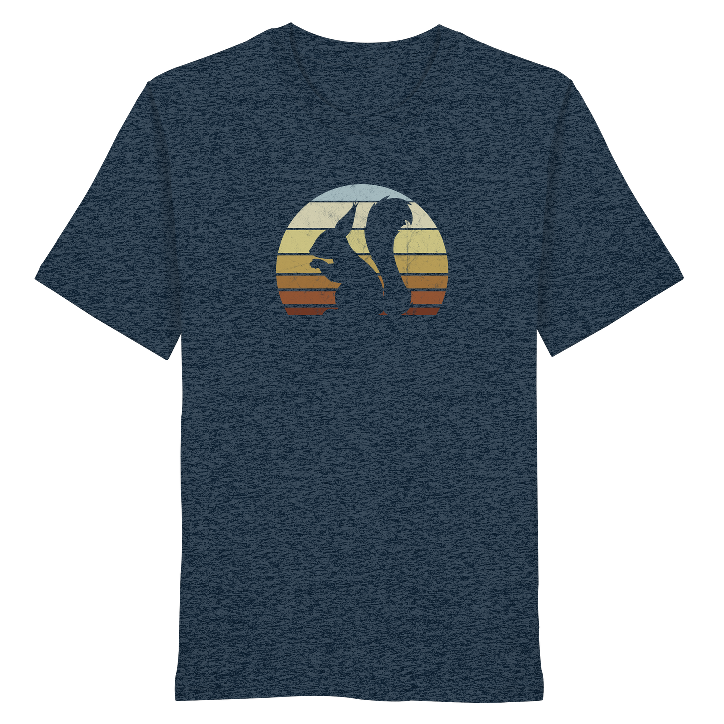 Retro Eichhörnchen Silhouette - Organic Shirt