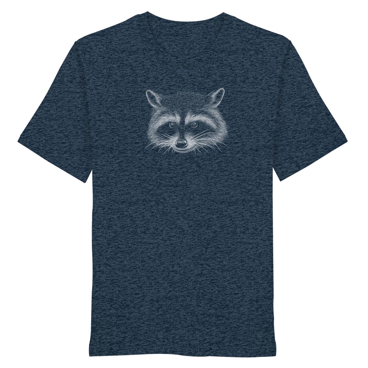 Waschbär Illustration Kritzelkunst - Organic Shirt