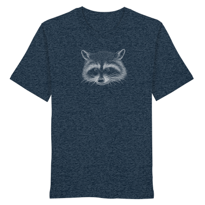 Waschbär Illustration Kritzelkunst - Organic Shirt