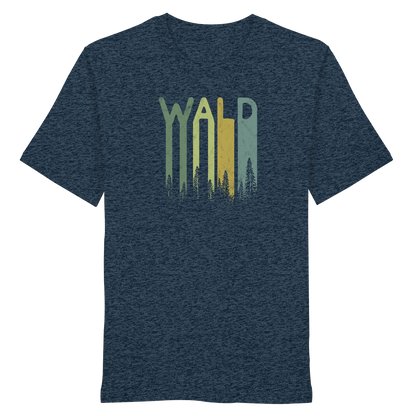 Wald Retro Forst Schriftzug - Organic Shirt