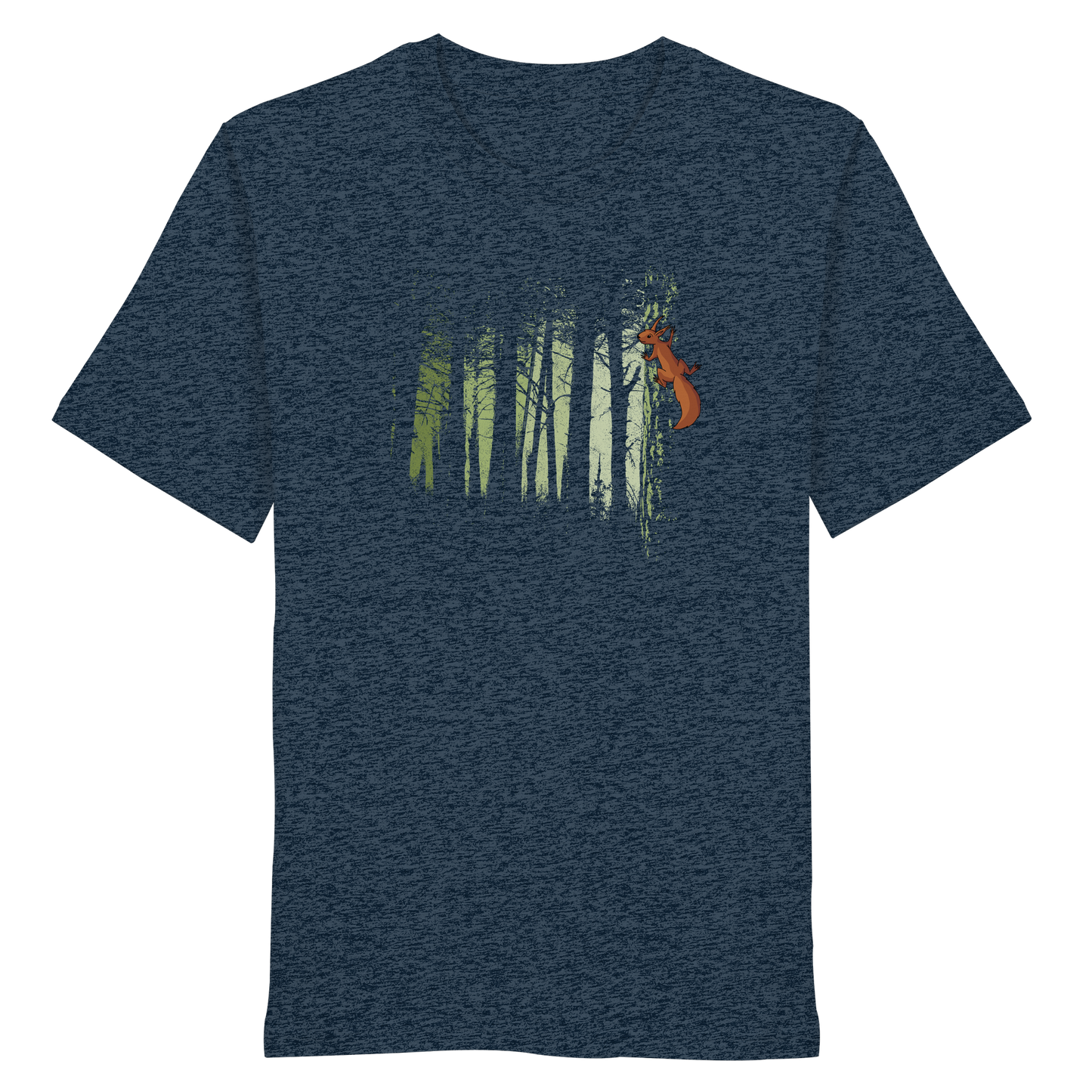 Eichhörnchen im Zwielicht-Wald - Organic Shirt