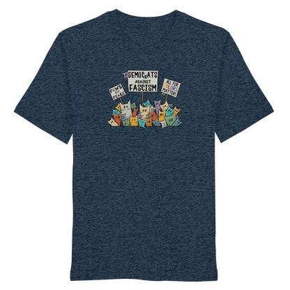 Demo-Katzen gegen Faschismus und für Vielfalt - Organic Shirt