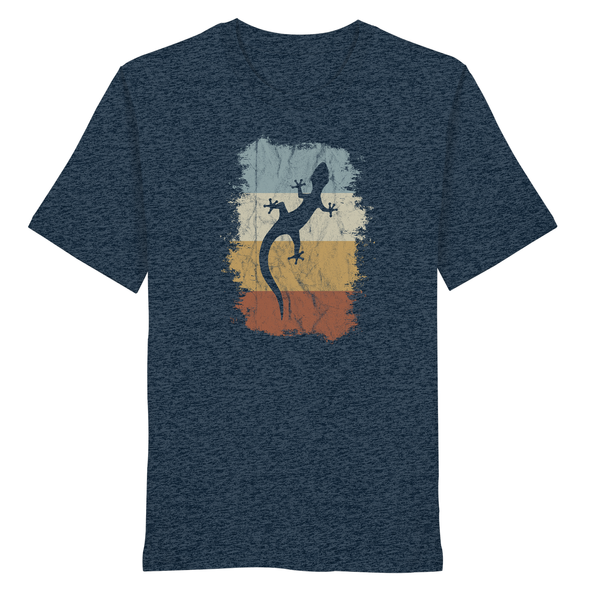 Retro Gecko Salamander Silhouette - Organic Shirt