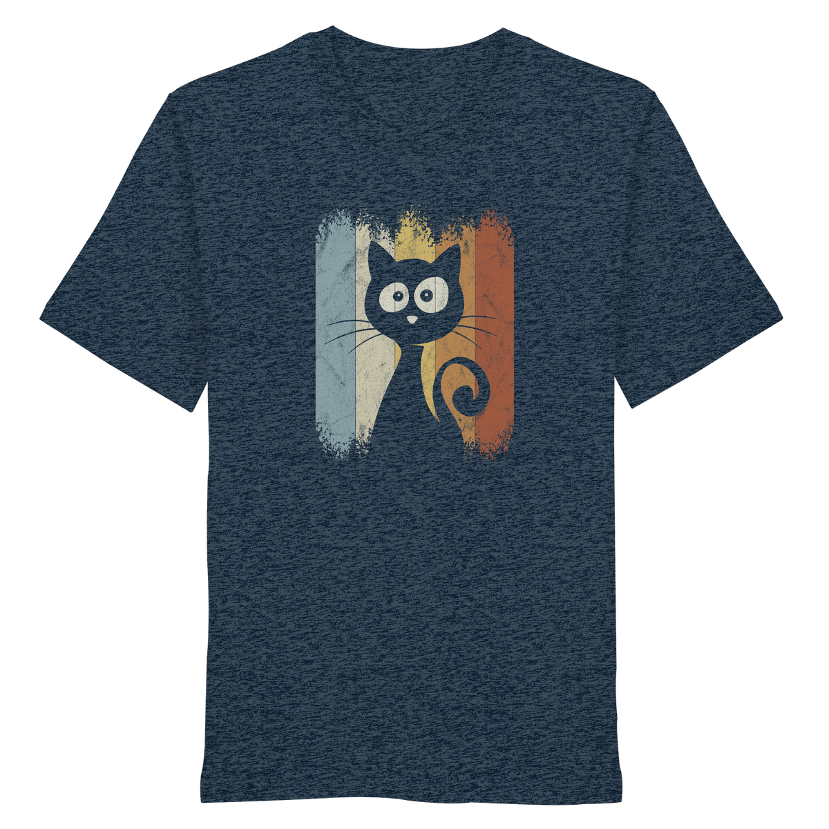 Retro Katze Silhouette - Organic Shirt