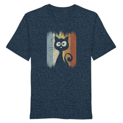 Retro Katze Silhouette - Organic Shirt
