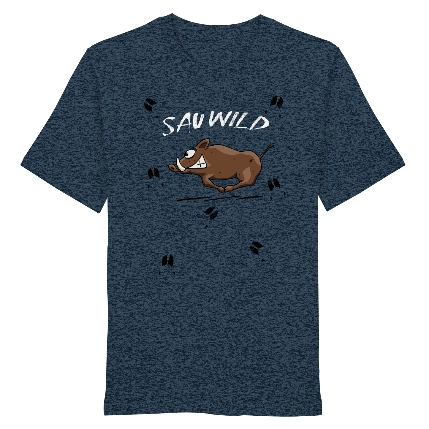 Sauwild wilde Sau | Wildschwein Keiler - Organic Shirt