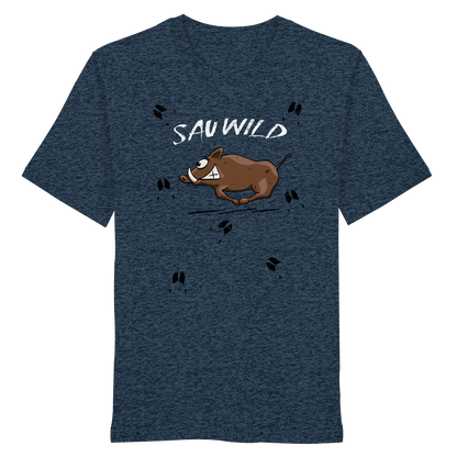 Sauwild wilde Sau | Wildschwein Keiler - Organic Shirt