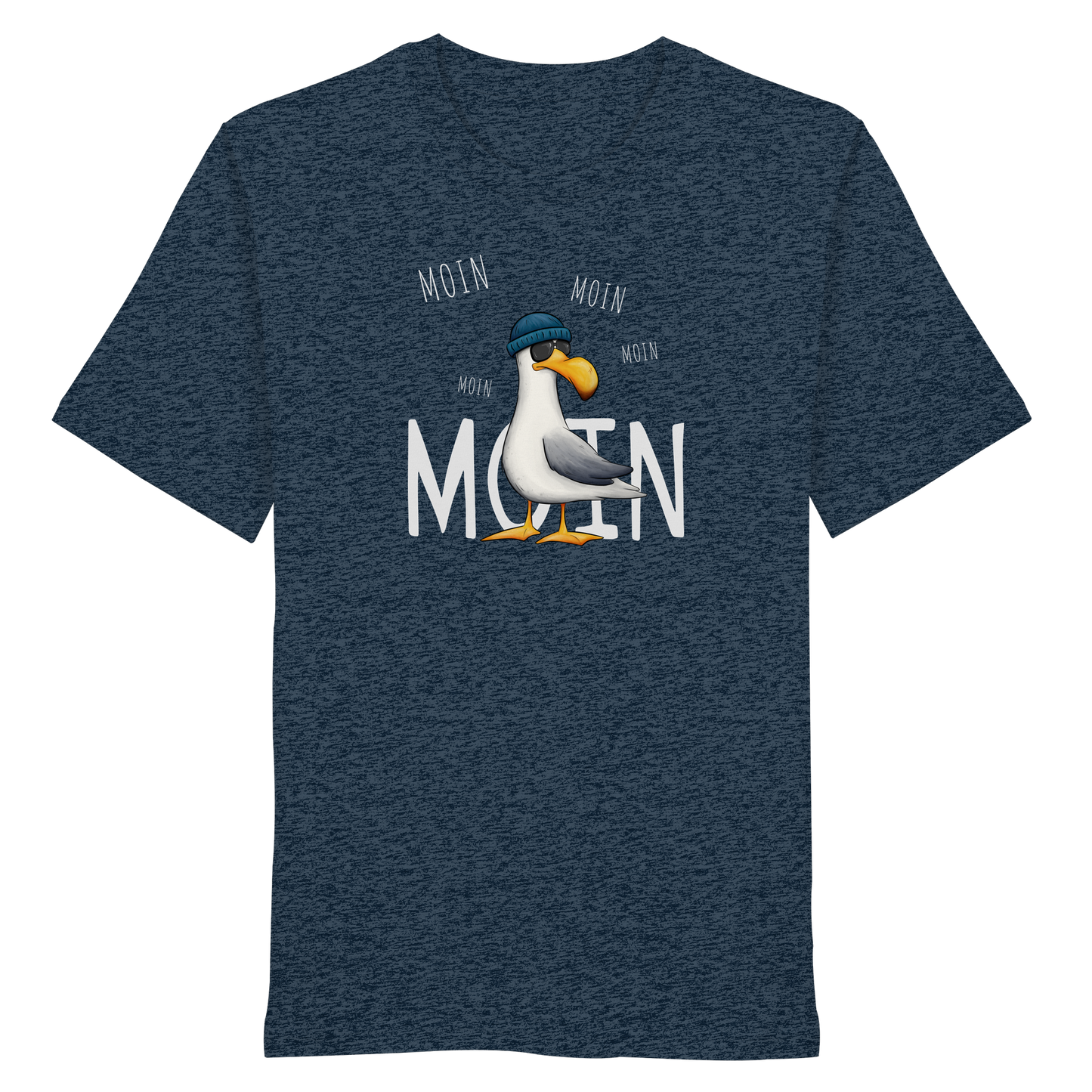 Moin Moin Lässige Hipster Möwe  - Organic Shirt