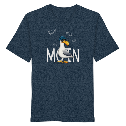 Moin Moin Lässige Hipster Möwe  - Organic Shirt