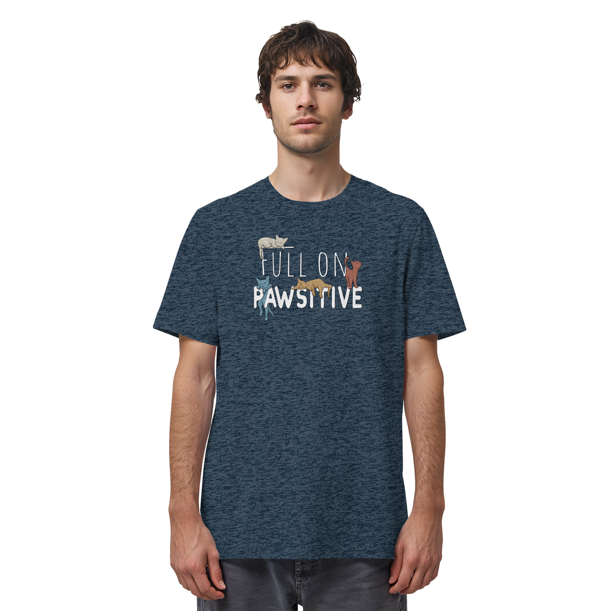 Full On Pawsitive! Gechillte Katzen - Organic Shirt