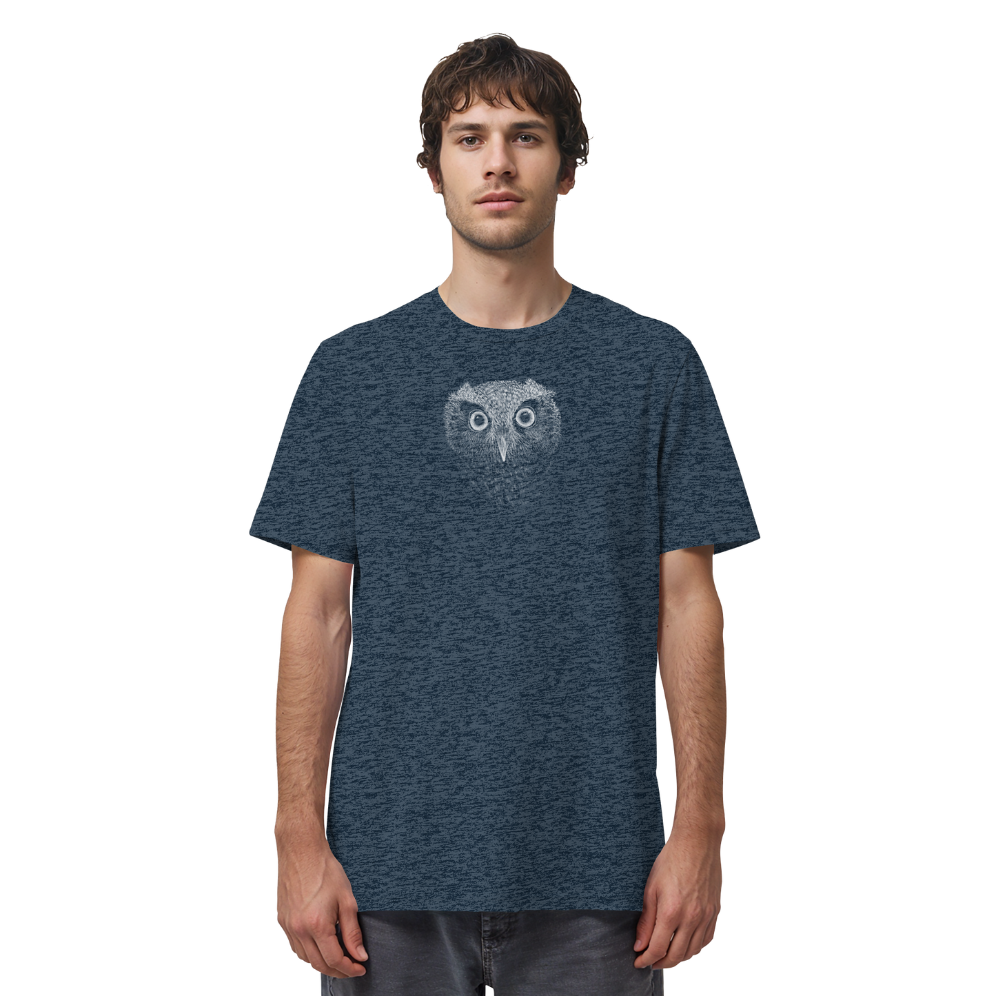 Eule Kritzelkunst Illustration - Organic Shirt