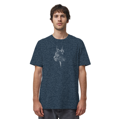Luchs Kritzelkunst Wildkatze Illustration - Organic Shirt
