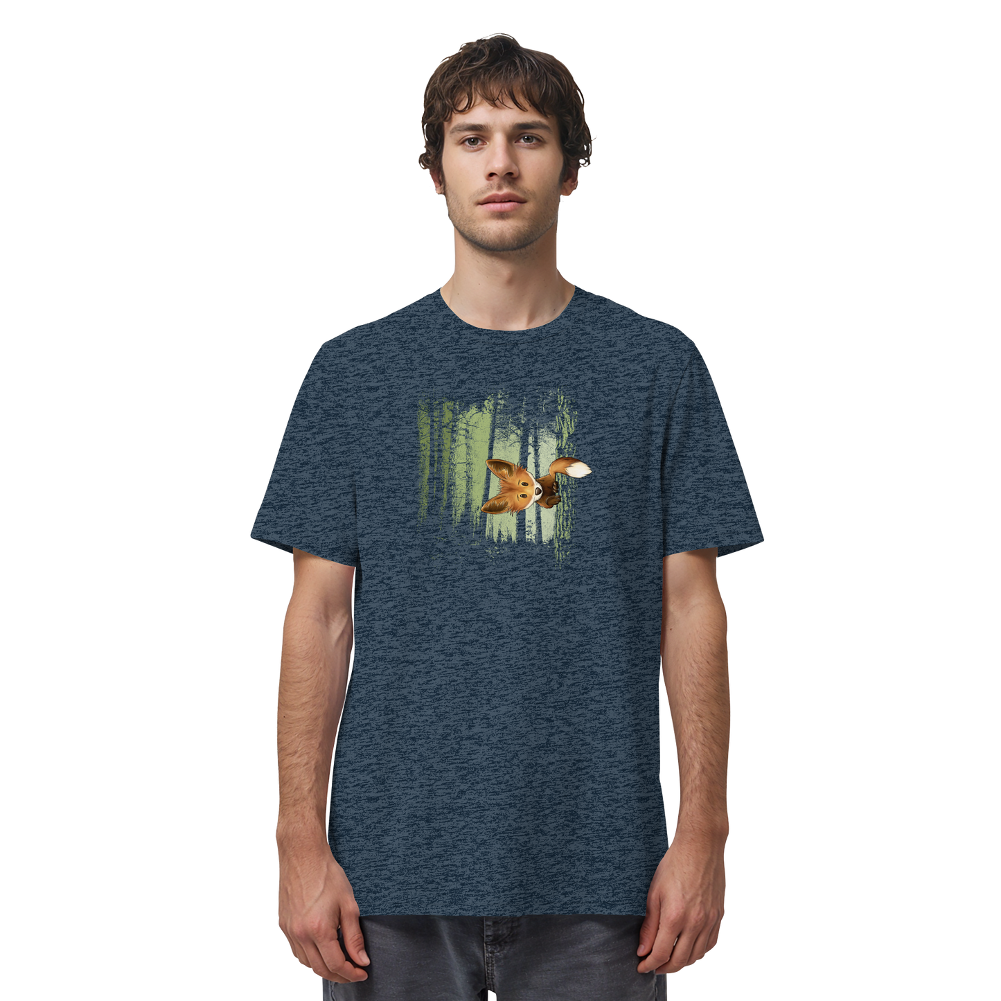 Fuchs im Zwielicht-Wald - Organic Shirt