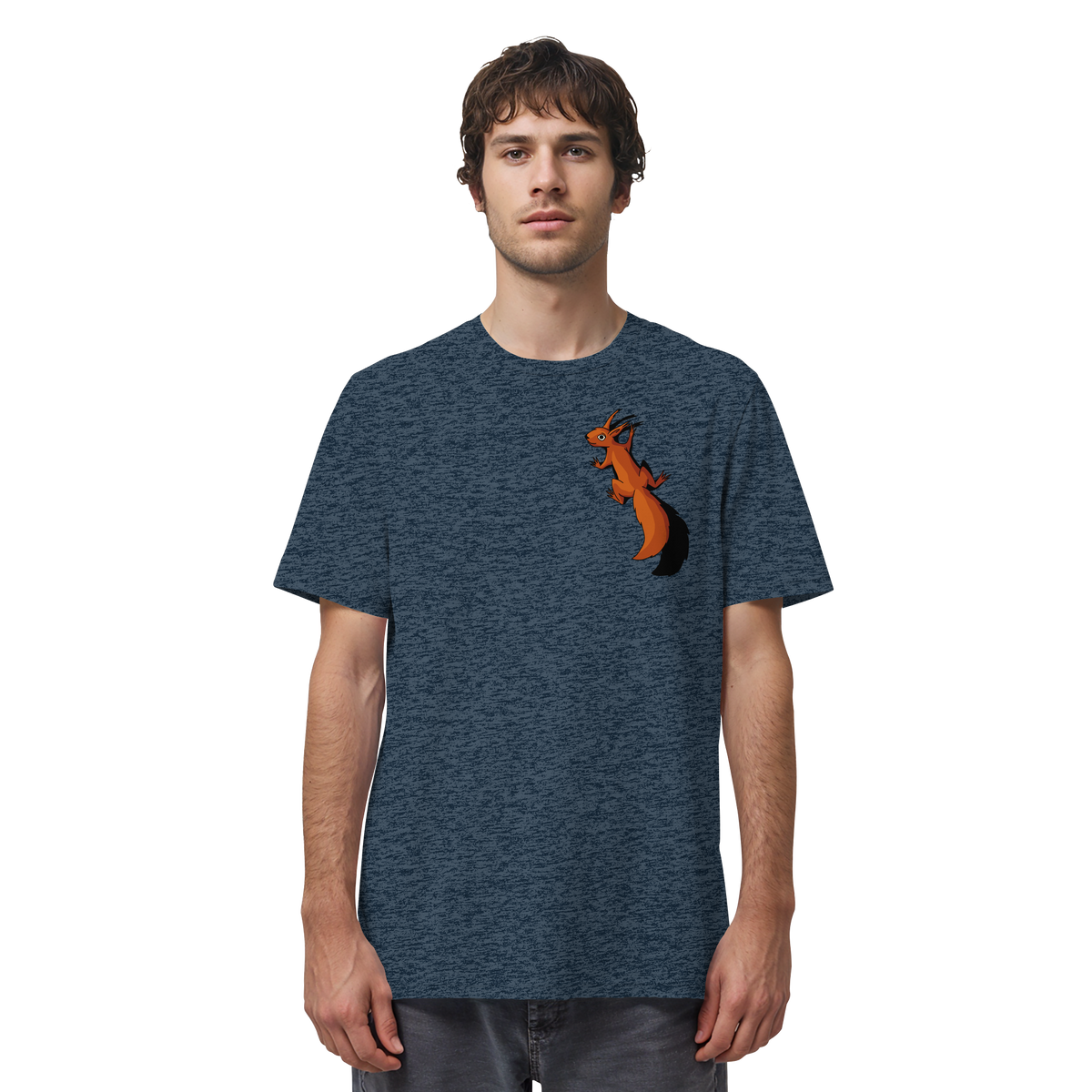 Süßes Eichhörnchen klettert - Organic Shirt