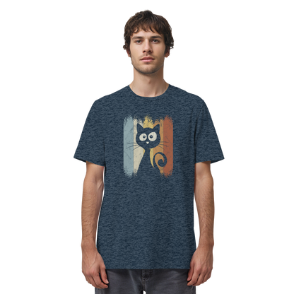 Retro Katze Silhouette - Organic Shirt
