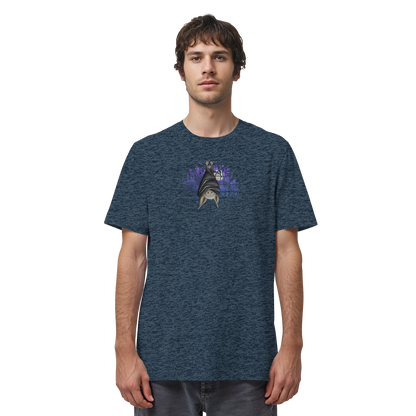 Fledermaus in blauer Nacht - Organic Shirt