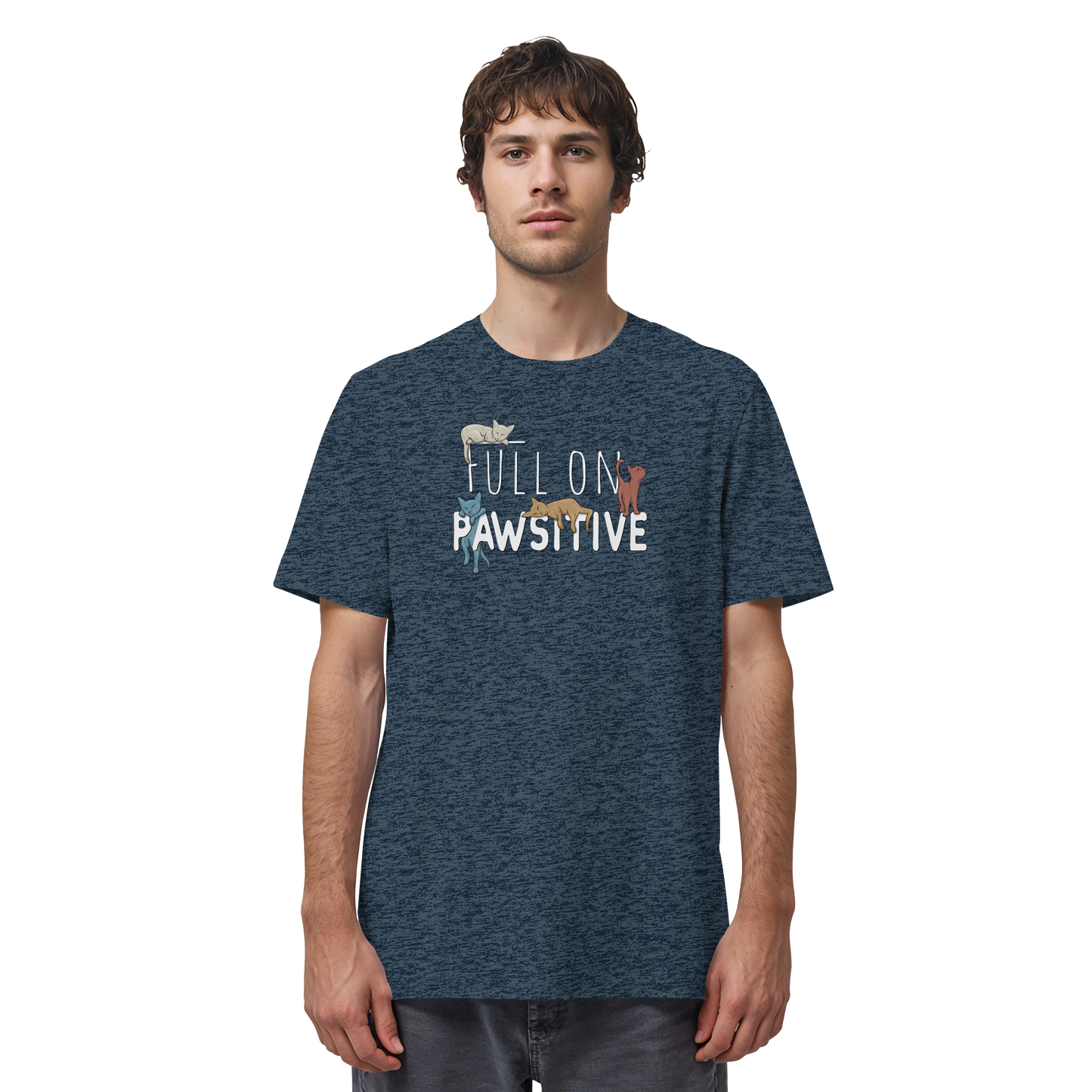 Full On Pawsitive! Gechillte Katzen - Organic Shirt