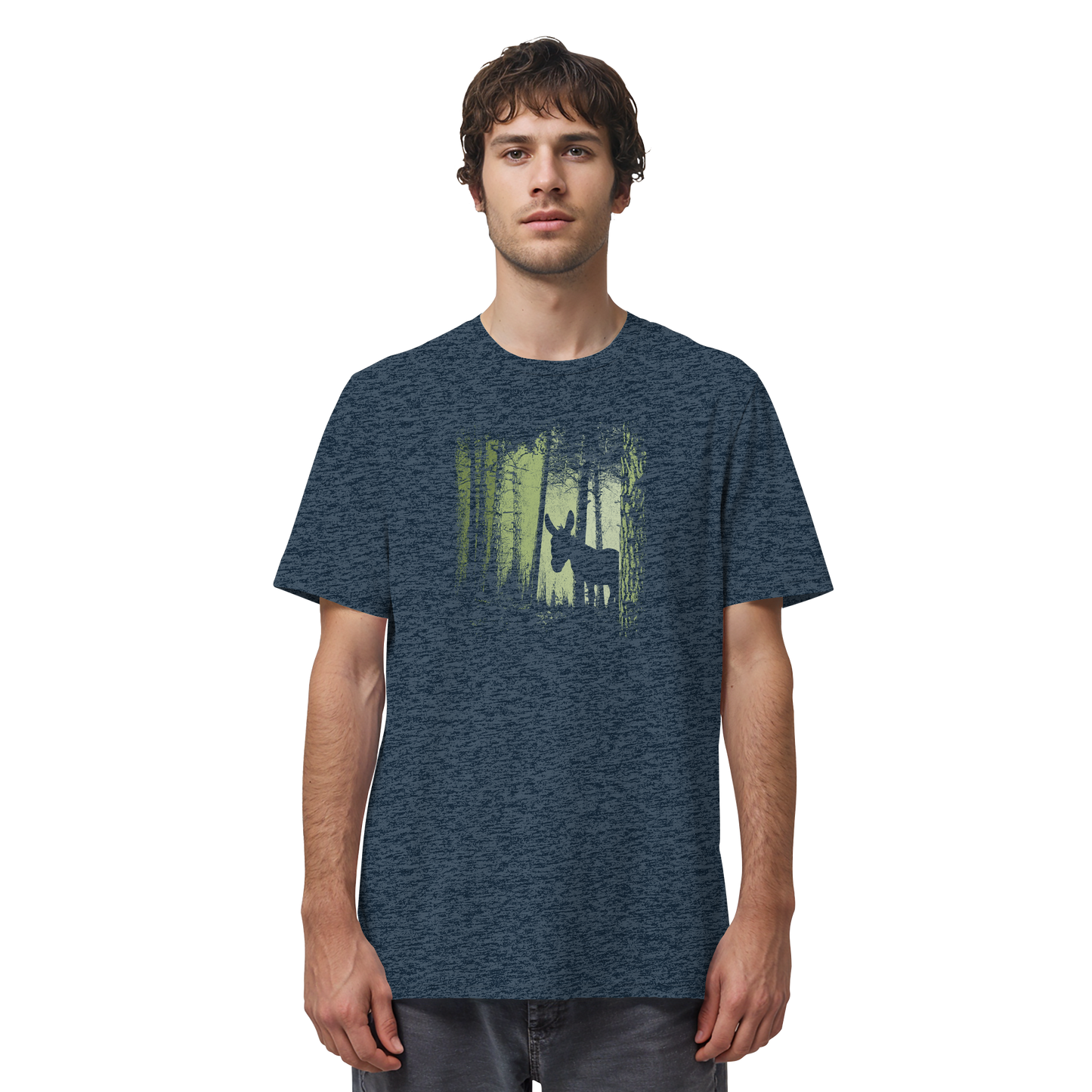 Esel im Zwielicht-Wald - Organic Shirt