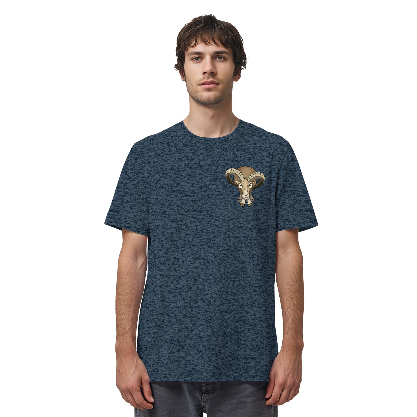 Bockiges Mufflon Widder Schafbock - Organic Shirt