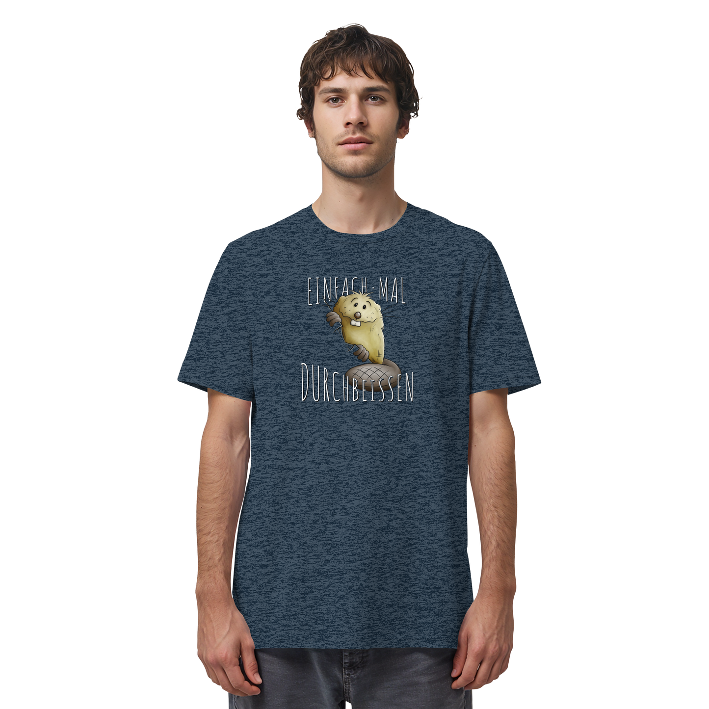 Einfach mal Durchbeissen Biber - Organic Shirt