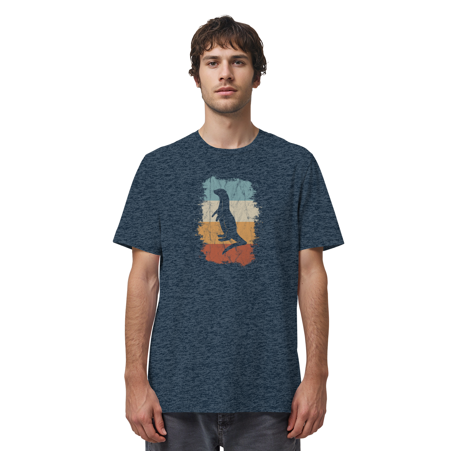 Retro Otter Fischotter Silhouette - Organic Shirt