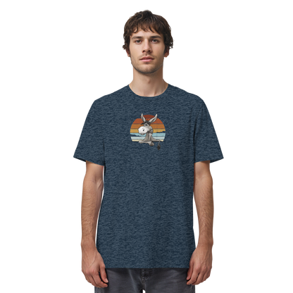 Lässiges Maultier Retro Esel - Organic Shirt