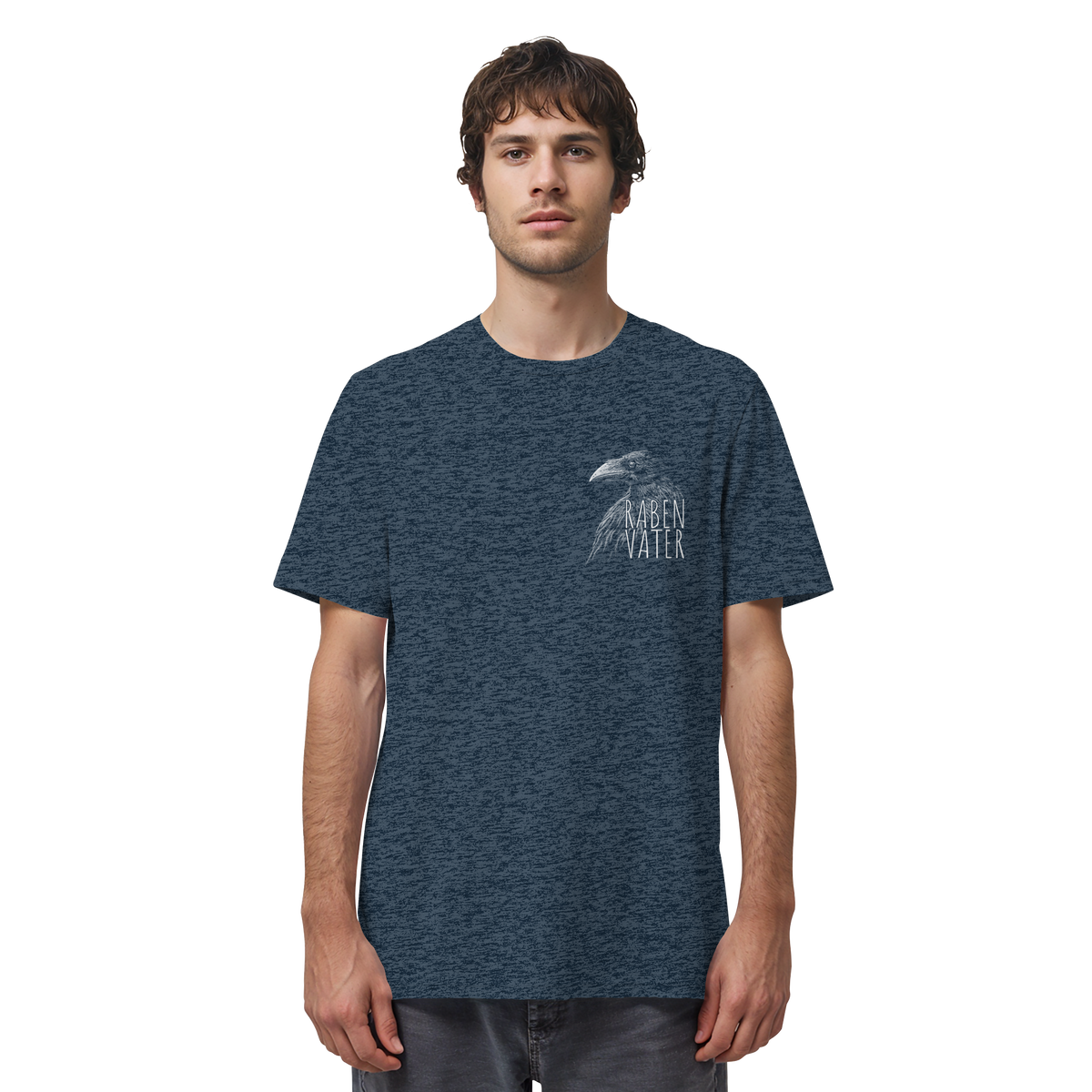 Rabenvater schwarzer Rabe Krähe - Organic Shirt