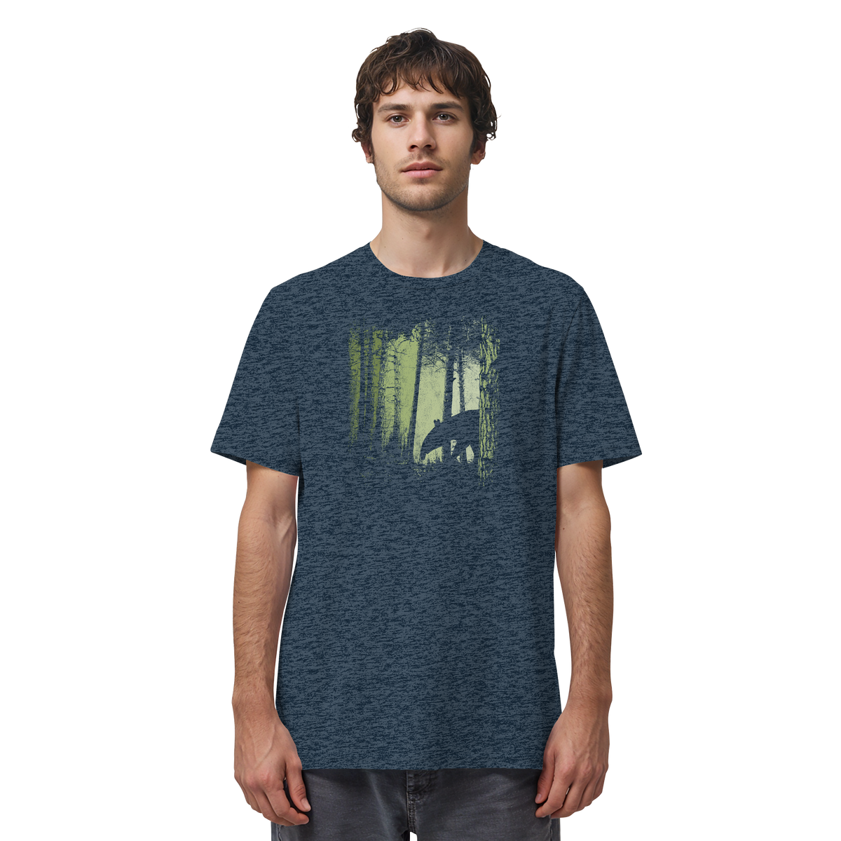 Lässiger Tapir im Zwielicht Wald - Organic Shirt