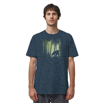 Lässiger Tapir im Zwielicht Wald - Organic Shirt