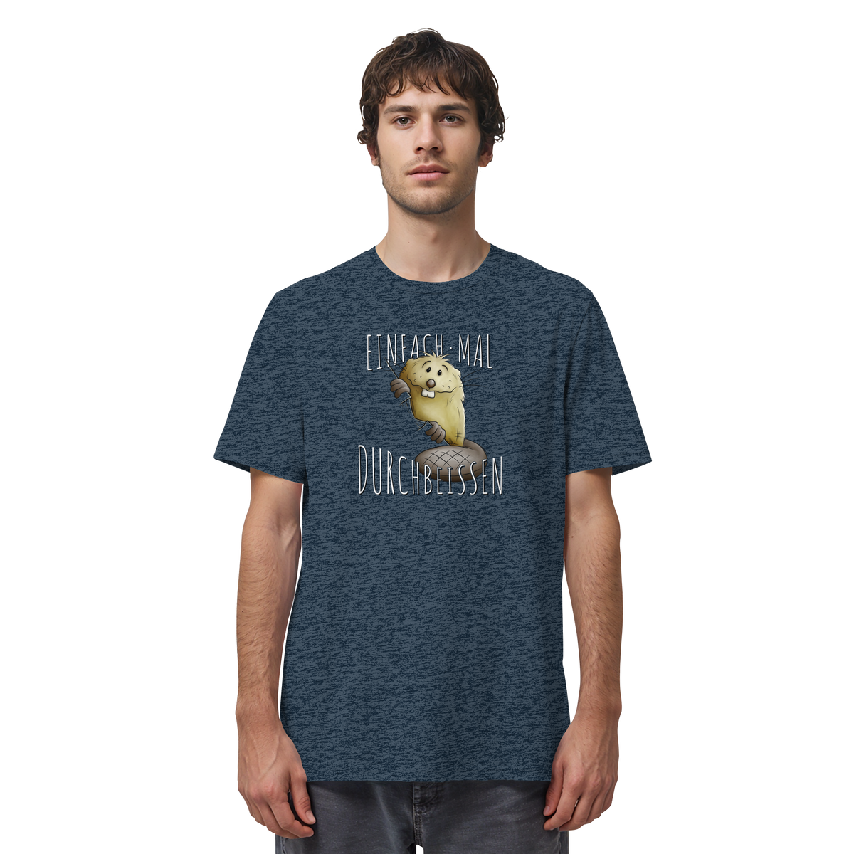 Einfach mal Durchbeissen Biber - Organic Shirt