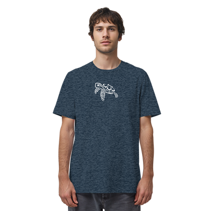 schwimmende Meeres-Schildkröte - Organic Shirt