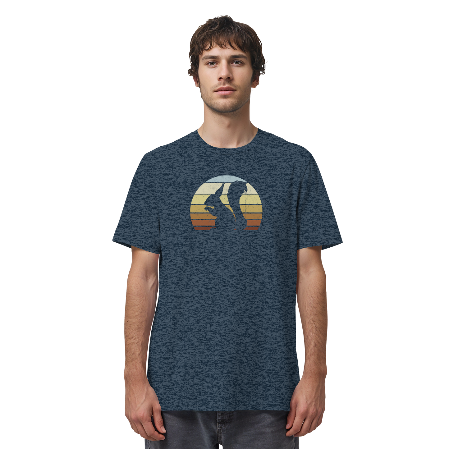 Retro Eichhörnchen Silhouette - Organic Shirt