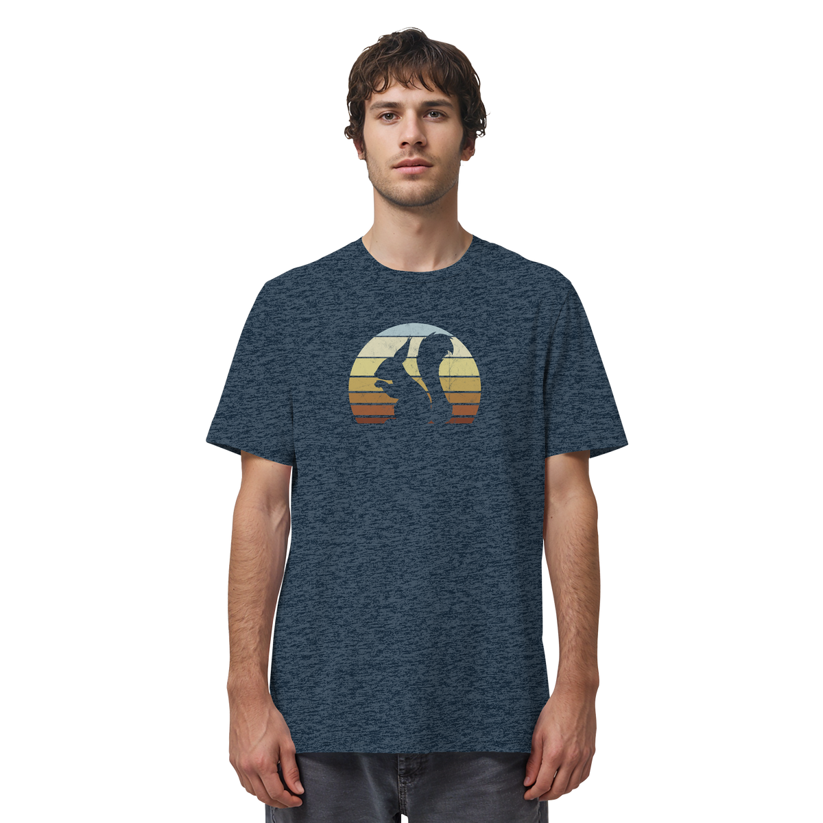 Retro Eichhörnchen Silhouette - Organic Shirt
