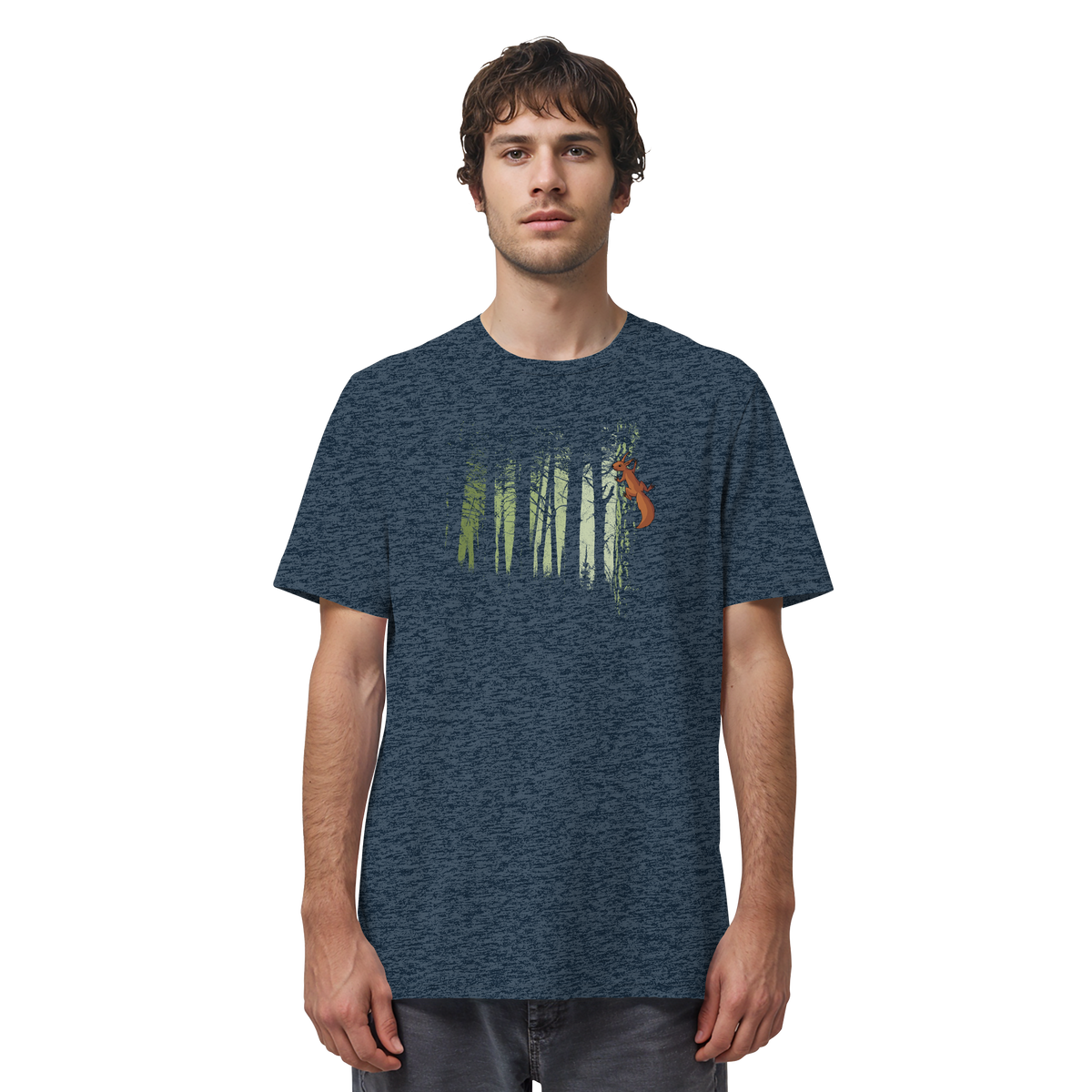 Eichhörnchen im Zwielicht-Wald - Organic Shirt