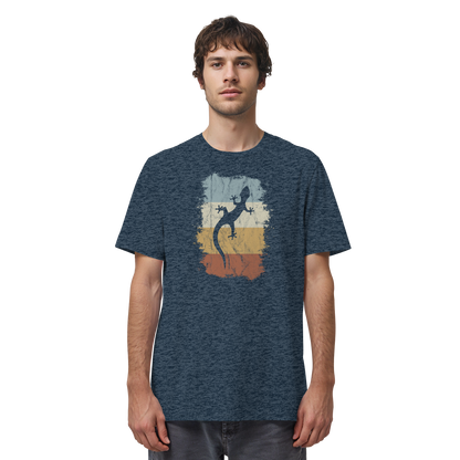 Retro Gecko Salamander Silhouette - Organic Shirt