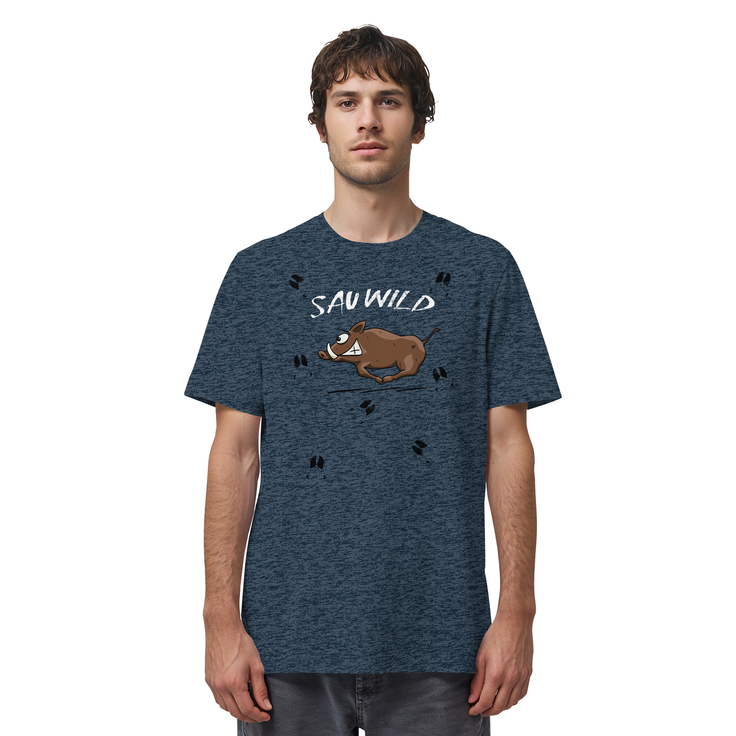 Sauwild wilde Sau | Wildschwein Keiler - Organic Shirt